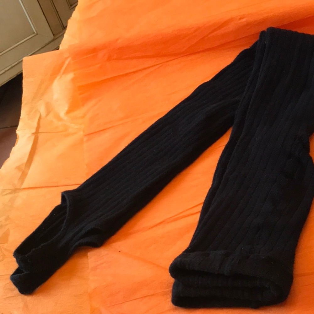 Hue Ribbed stirrup leggings